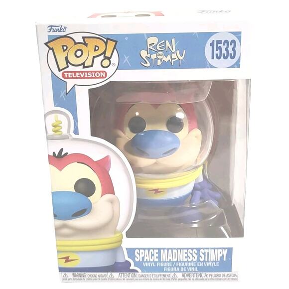 Funko Pop! Space Madness Stimpy #1533 Kids Toy Action Figure Collectible - Picture 11 of 11